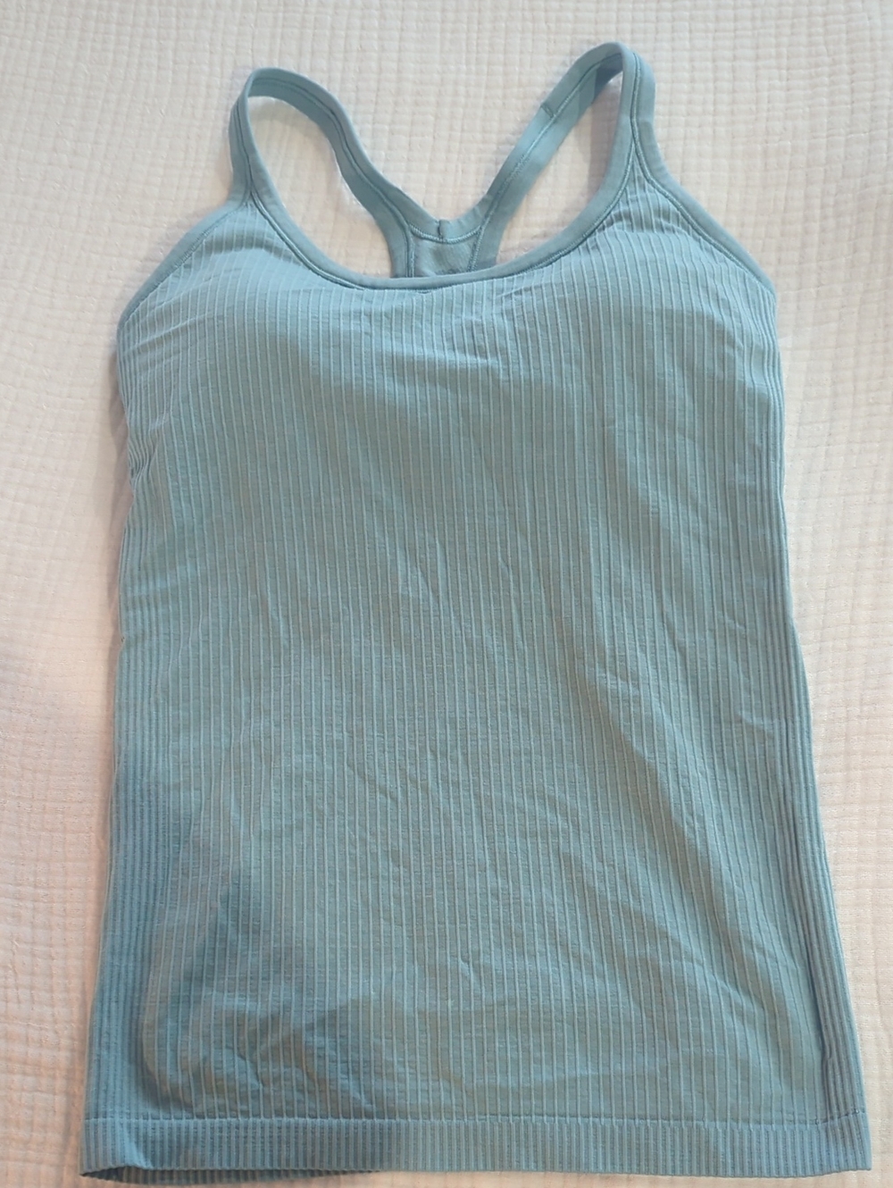 lululemon athletica Ribbed Racerback Tank - Aqua Blue
